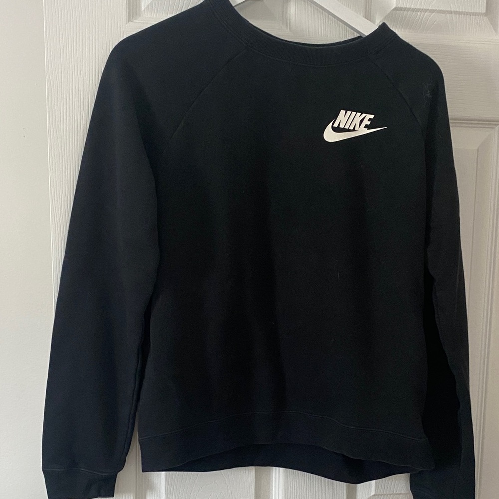Nike Black Sweatshirt with White Logo